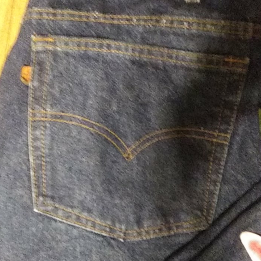 Vintage Levi's two horse patch jeans 44X34 USA made - Picture 4 of 12